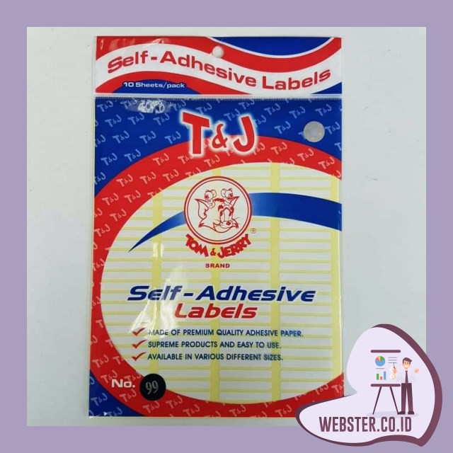 WE2084 STIKER LABEL NAMA TOM TOYS AND JERRY 99 NO 99 KECIL GROSIR TERMURAH BY WEBSTERCOID