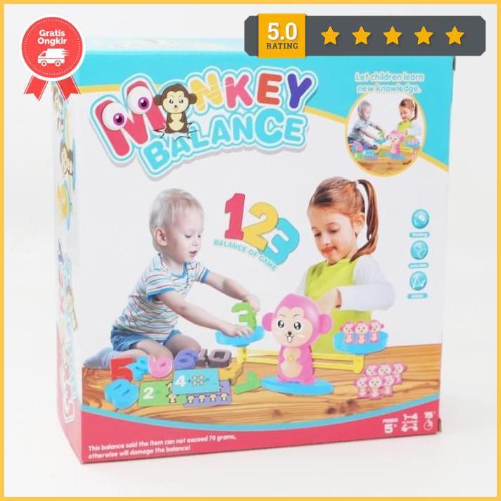 Mainan Edukasi Monkey Balance Math Toy Game- Monkey Balance Paling Murah