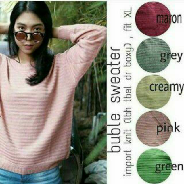 Sweater Rajut Cewek Bumble Premium Murah