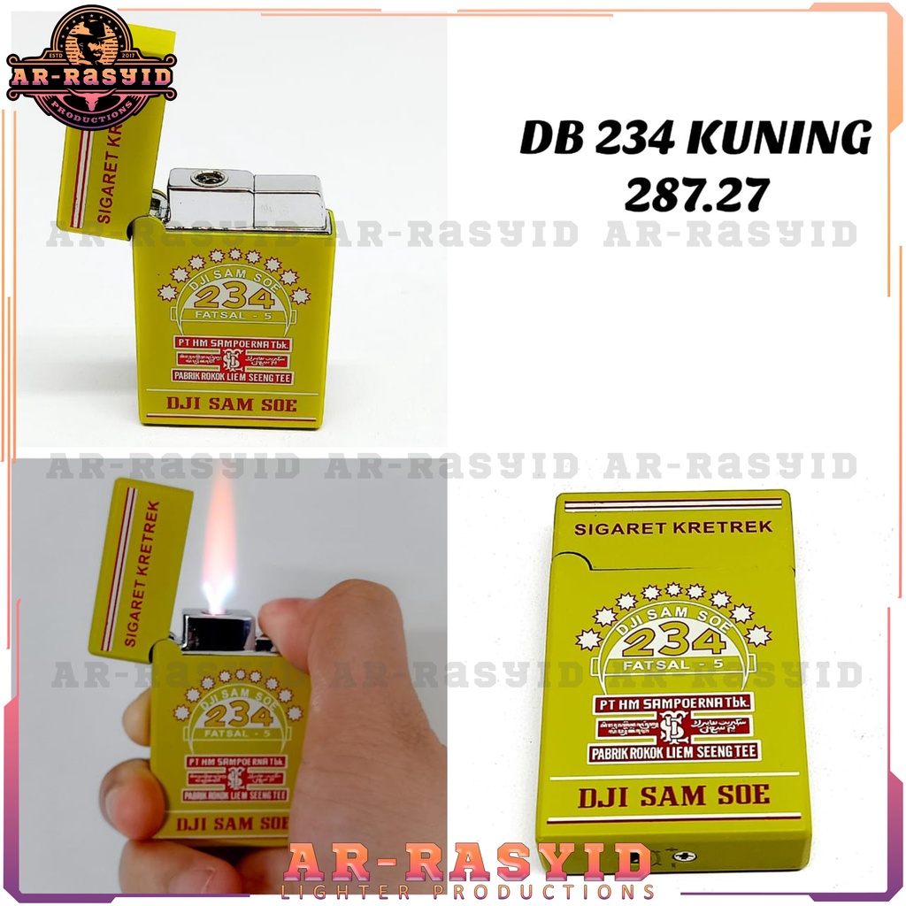 Korek Api Bara Gas Dupont Motif Dji Sam Soe 234 Kuning 287-27