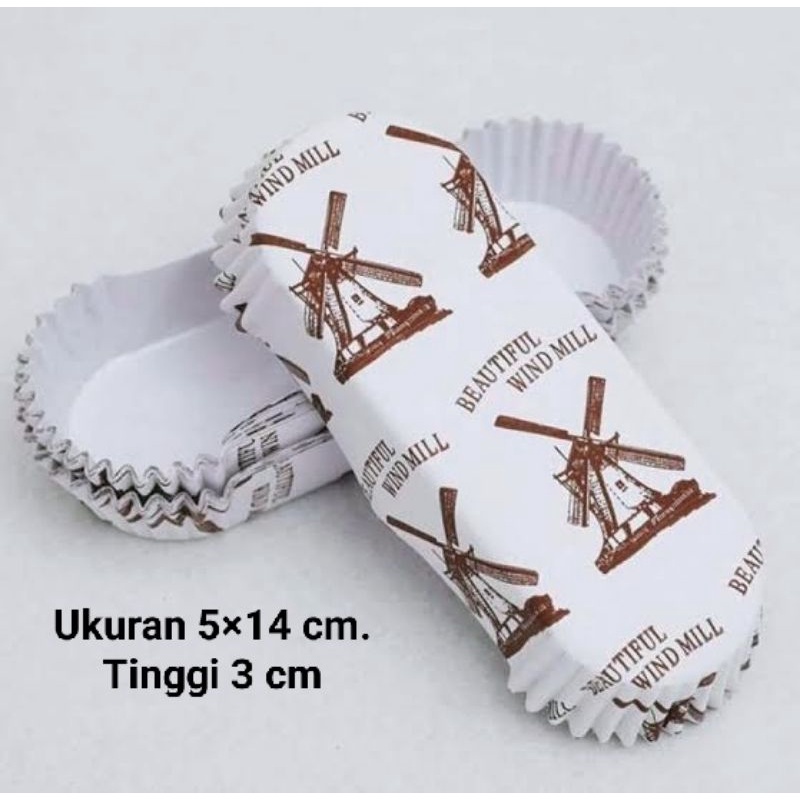 WindMill paper Cup case Roti Isi 25  pcs