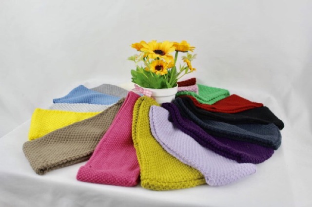 Bandana Rajut Wool Headband Winter Corn