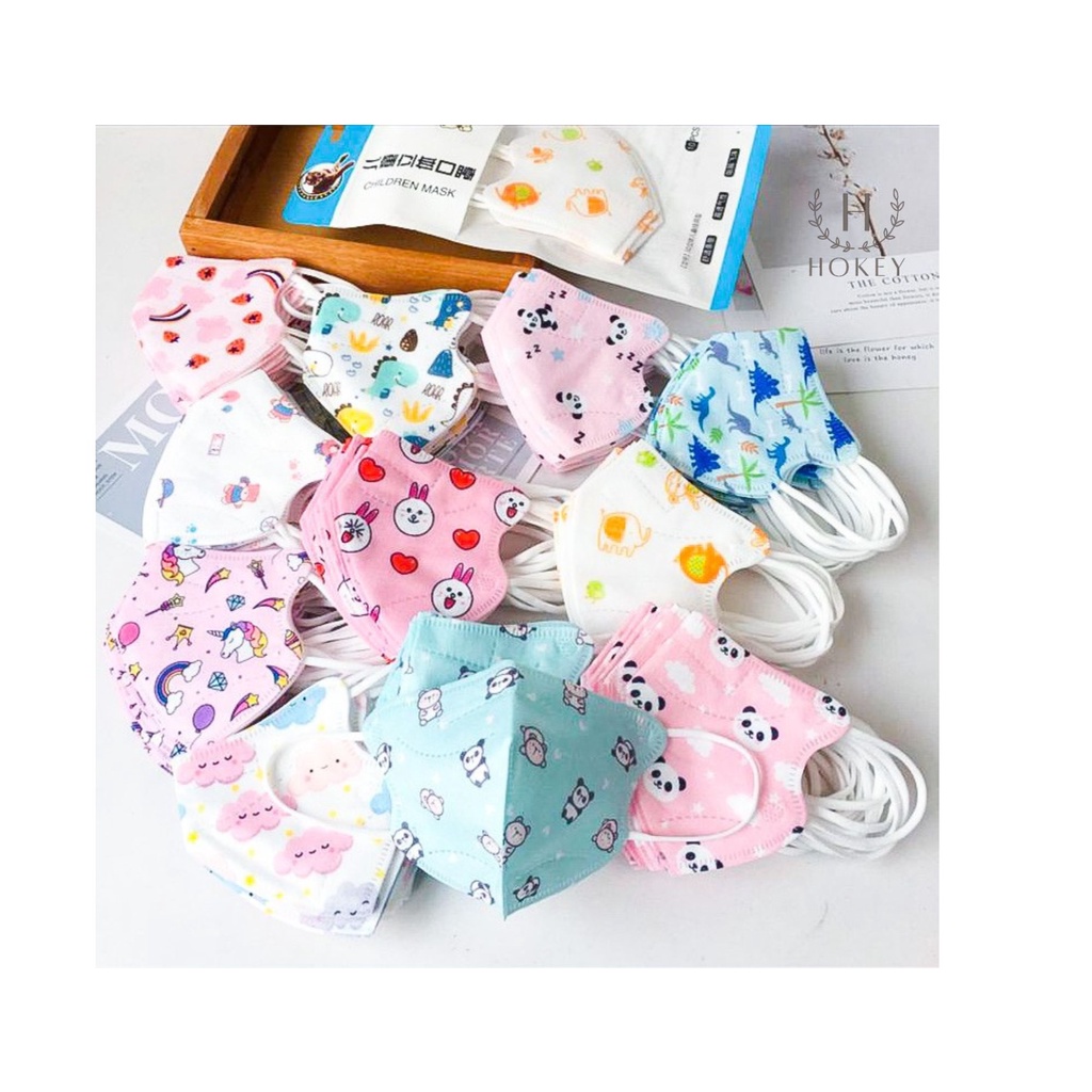 Masker Anak Duckbill 50pcs Motif Premium