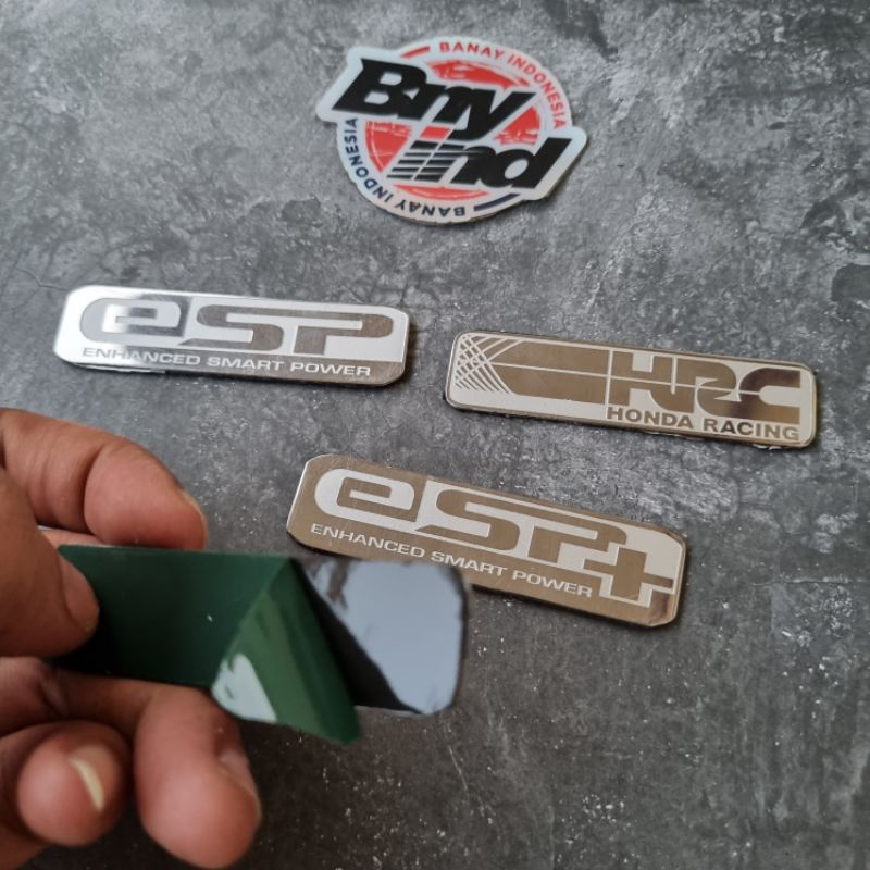 EMBLEM FILTER HONDA ESP ESP+ HRC STAINLESS