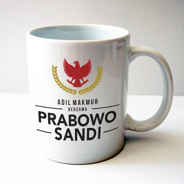 Gelas Mug Prabowo Sandi - Hadiah / Kado - By Crion