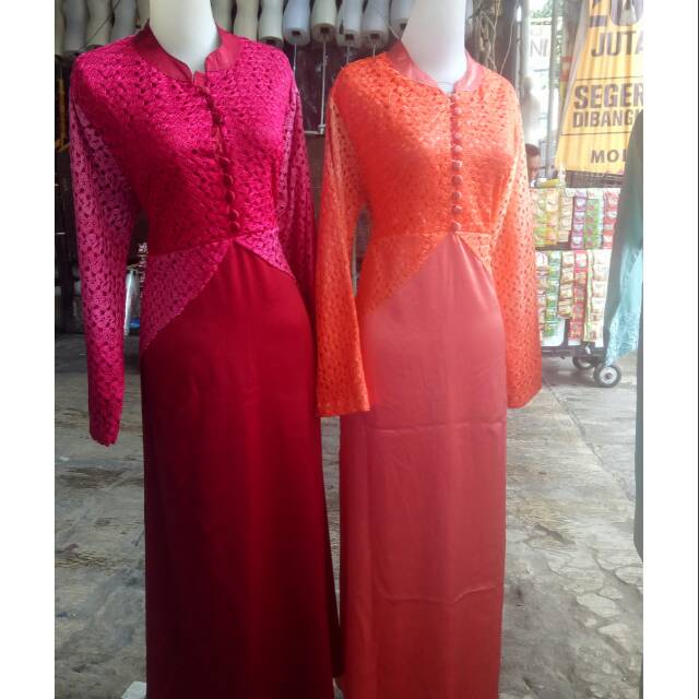 Burkat kombinasi velvet