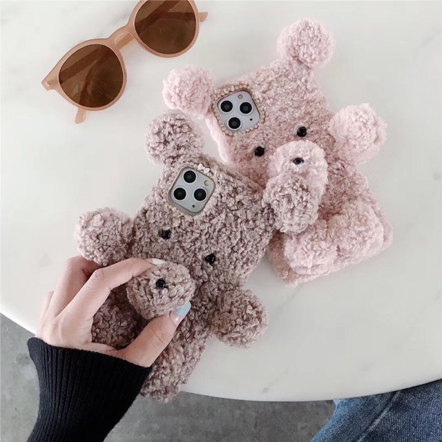 Furr Case Bear untuk All Phone Types iPhone Oppo Vivo Xiaomi Samsung Huawei Realme 5 3 pro V15 F11