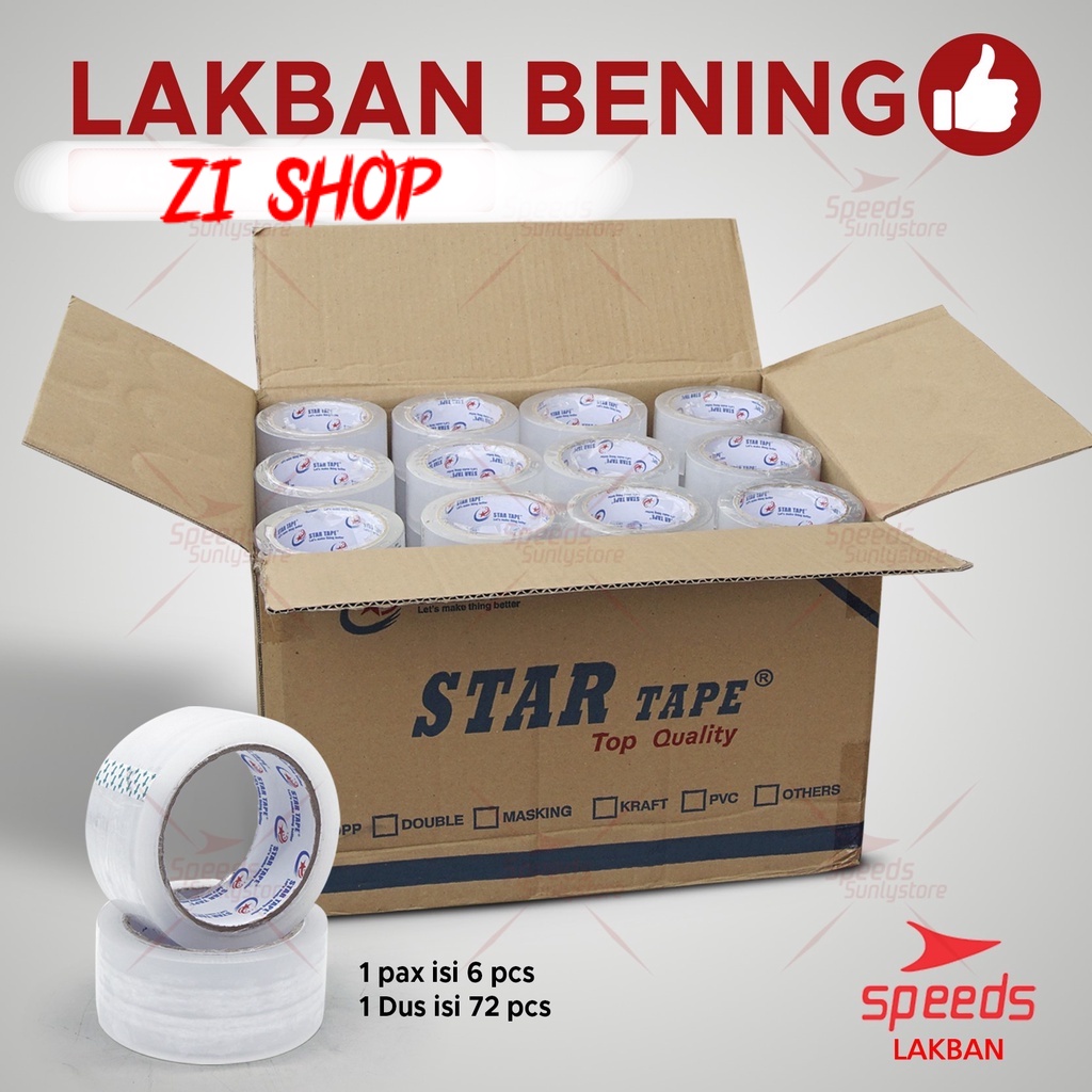 Jual Lakban Solatip Solasi Bening Mm X Yard Tape Murah Lengket