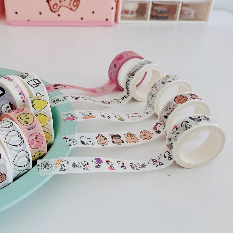 

1 roll Washi Tape Snoopy Gaya Korea Dekorasi DIY