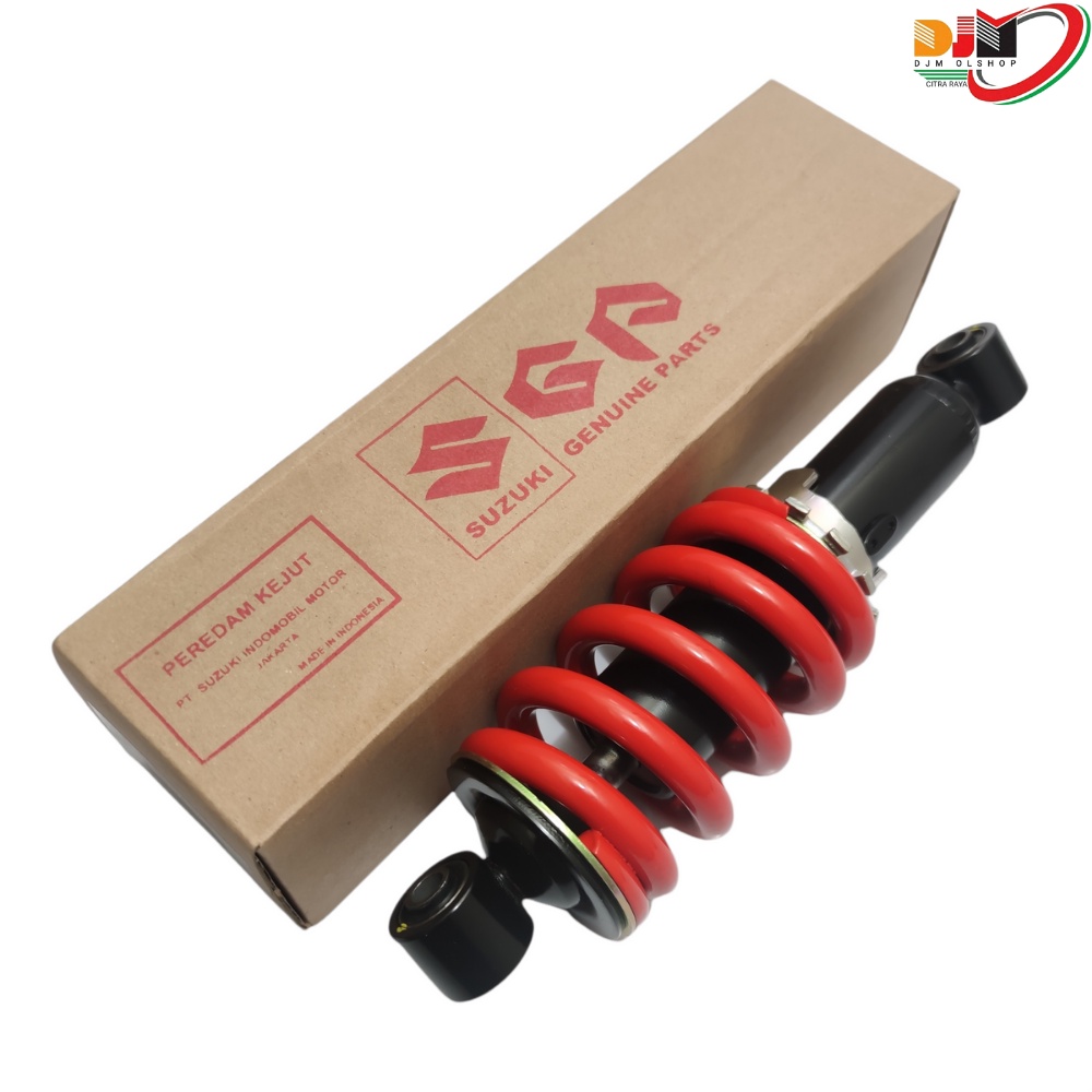 Monoshock Shockbreaker Suzuki Satria 2TAK Hiu Lumbah Original SGP 62100-21D20-W6L Warna Merah