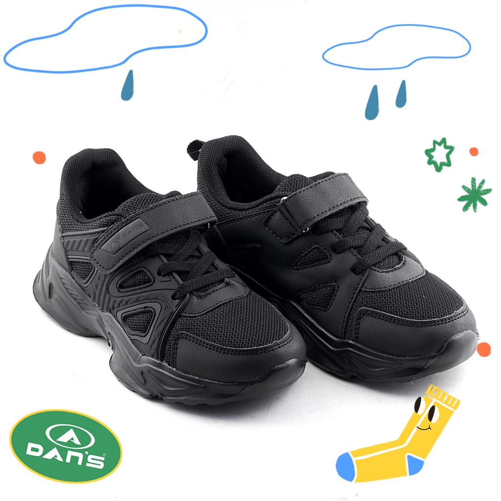 Dans Robson Sepatu Sneakers Anak Laki-Laki - All Black