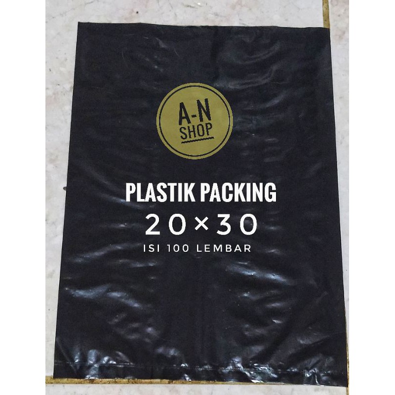 

PLASTIK PACKING PE Super 20×30 Hitam/Plastik Olshop (isi 100 lembar)