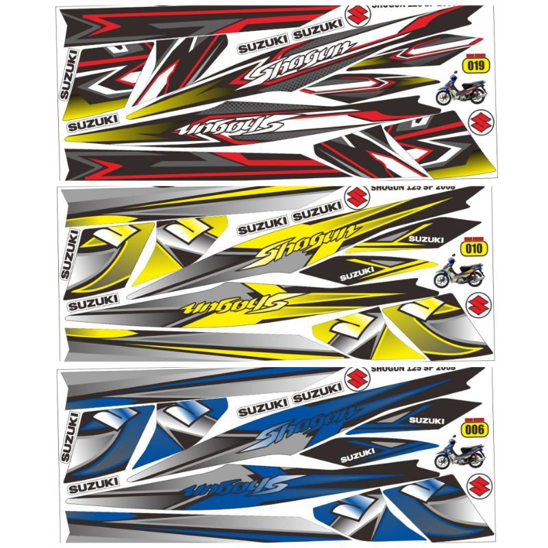 striping variasi suzuki shogun / decal shogun 125 sp / sticker variasi motor shogun sp