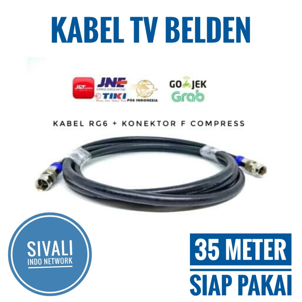 35 METER  KABEL TV BELDEN F COMPRESS SIAP PAKAI