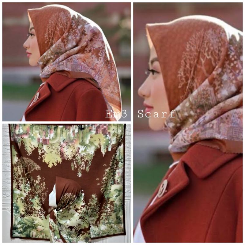 HIJAB SEGIEMPATVOAL MOTIF LASERCUT Kotasari series