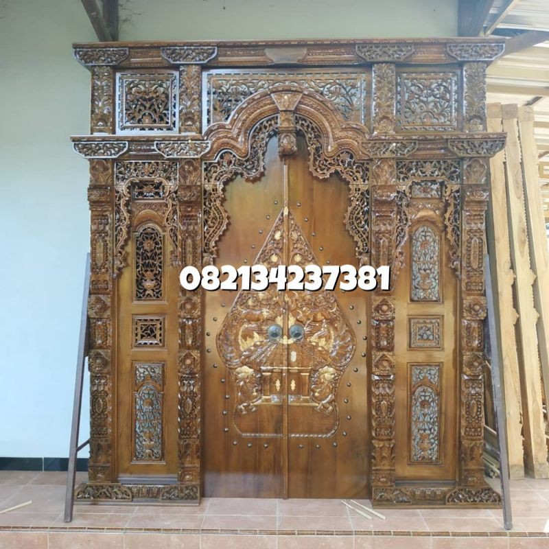 Gebyok Pintu Kelir | Gebyok Wayang | Pintu Wayang | Gebyok Pintu Ukir Wayang