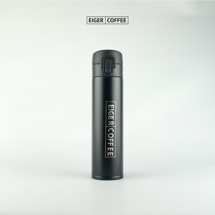 Botol EIGER1989 Classic Black Tumbler - Hitam Termos Thermos ORIGINAL - Hitam