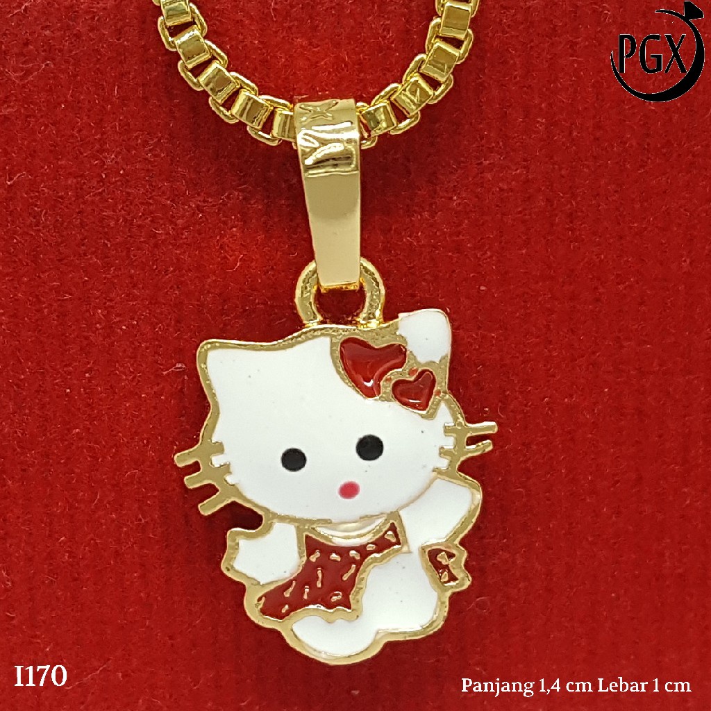 PGX Liontin Kalung Xuping Wanita Perhiasan Lapis Emas Aksesoris Fashion - I170