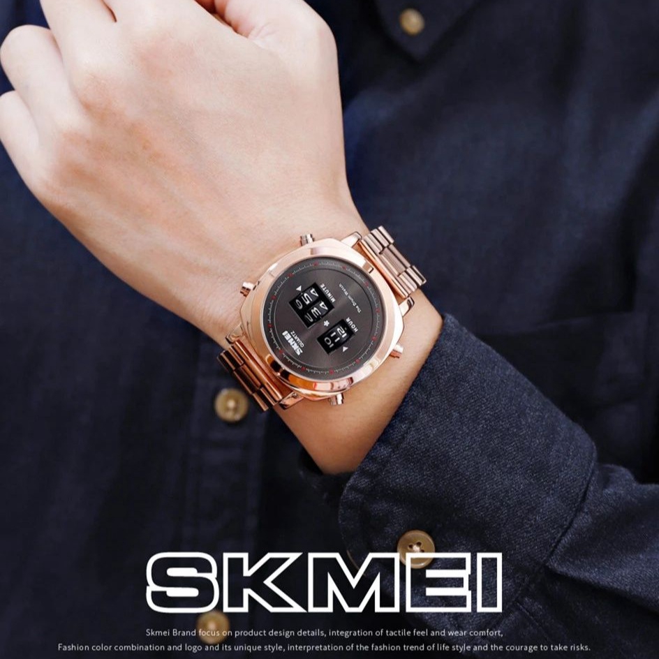 SKMEI 1531 Jam Tangan Pria Analog Rolling Drum WK-SBY