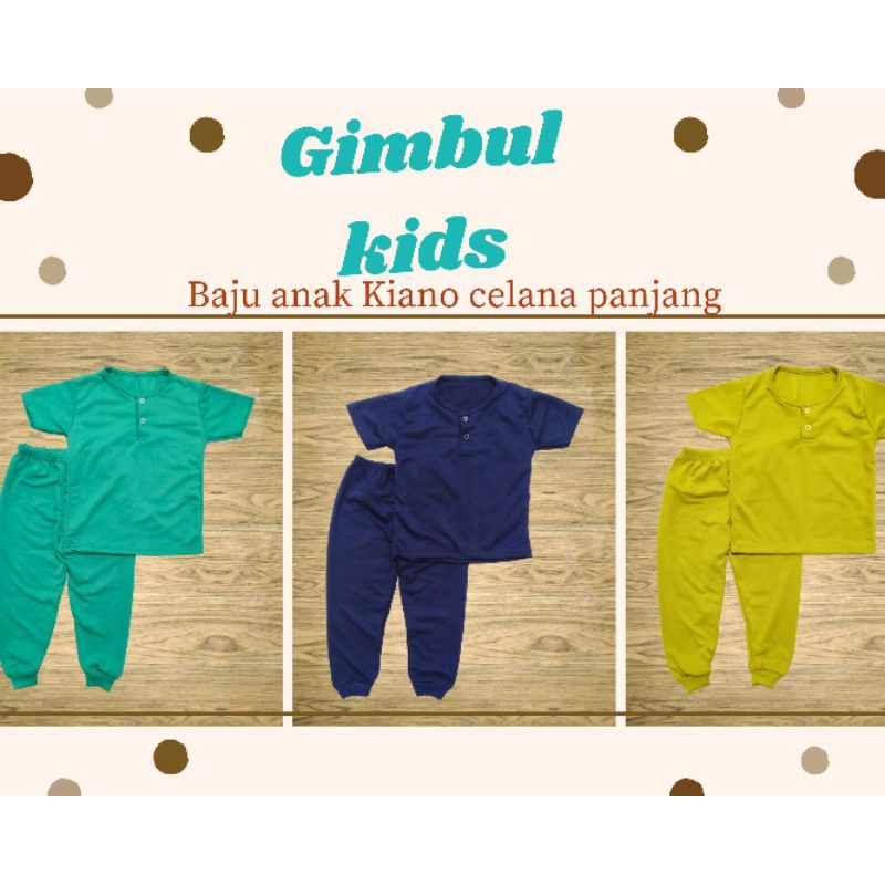 Baju anak set Kiano celana panjang