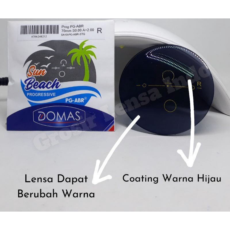 Ganti Lensa | Lensa kacamata Progresif Bluecromic tanpa silinder