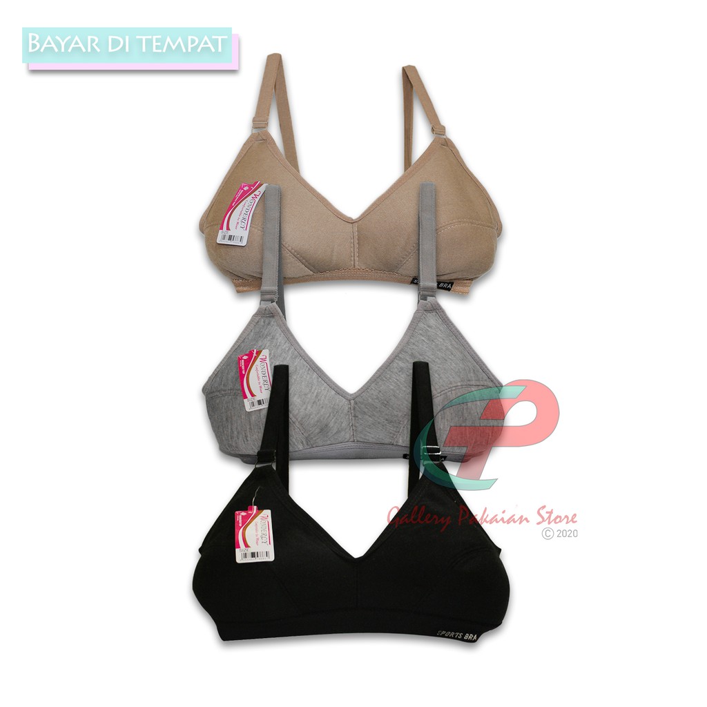 Bra Wonderly Sport Fashion Wanita Bra Wanita Murah BH Busa Tipis Tanpa Kawat Push Up Bra