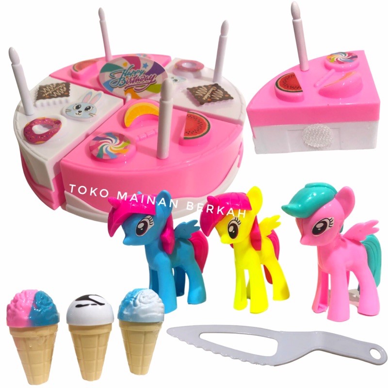 Jual MAINAN KUE ULANG TAHUN KUDA PONI PROMO READYSTOK | Shopee Indonesia