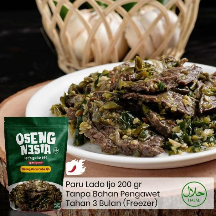

[COD] Lauk Siap Makan - Oseng Paru Cabe Ijo 200gr [COD]