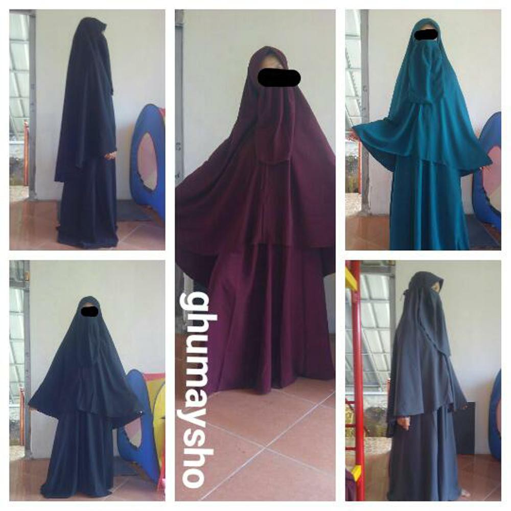 Gamis Akhwat Wolfis Full Set Jilbab Cadar Chaedw Shop