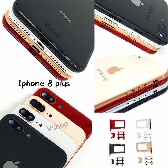 CASING - HOUSING FULLSET IPHONE 8+ IPHONE 8 PLUS - Putih