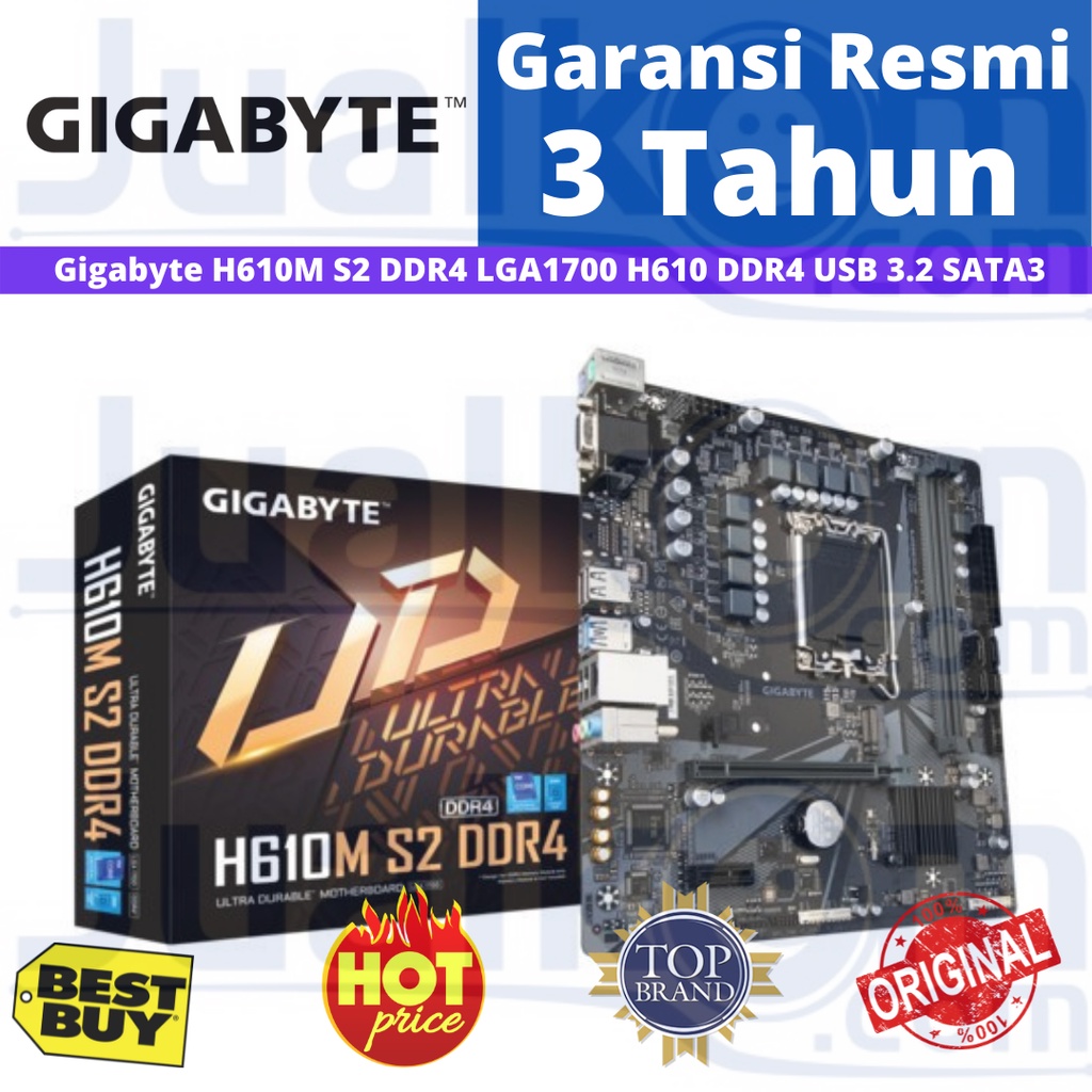 Gigabyte H610M S2 Motherboard DDR4 LGA1700 H610 DDR4 USB 3.2 SATA3