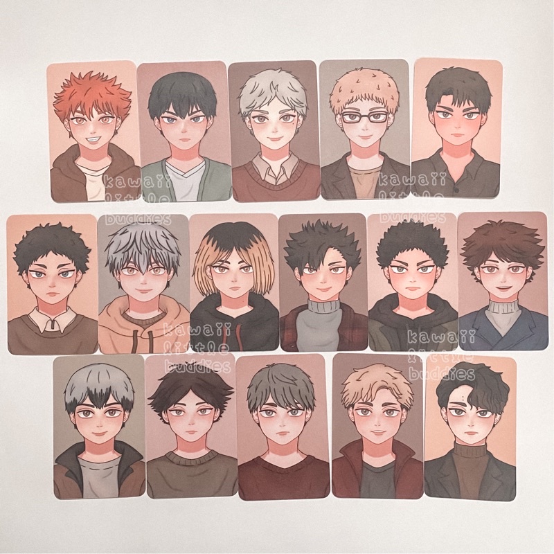 Haikyuu Fanart Photocard by kawaiilittlebuddies