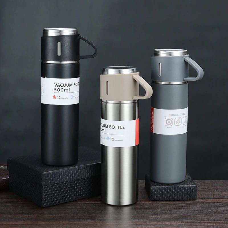 TUMBLER AIR BOTOL MINUM 500ML TERMOS VACCUM CUP PANAS DINGIN IMPORT BOTOL AIR TEMPAT AIR MINUM TUTUP MODEL GELAS