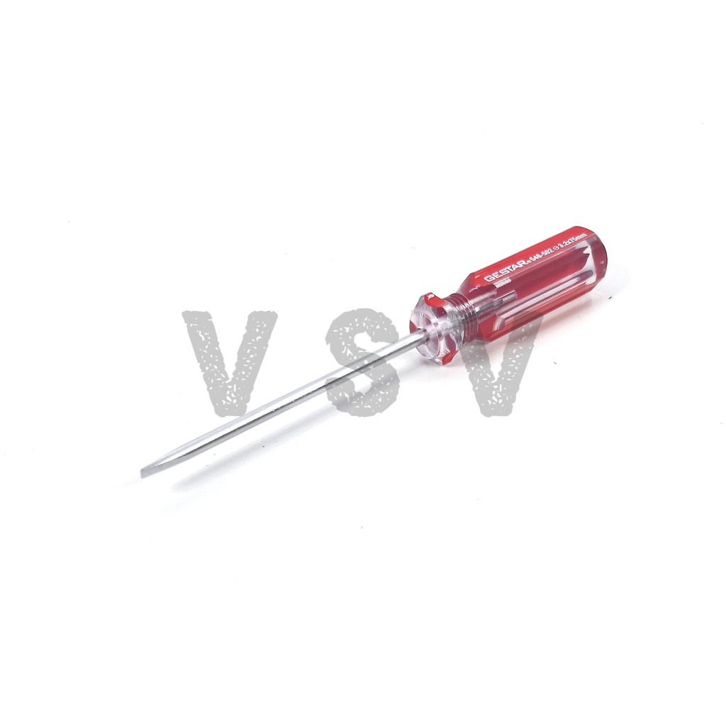 GESTAR Mechanical screwdriver (-)3.2x75mm Obeng crystal Obeng minus