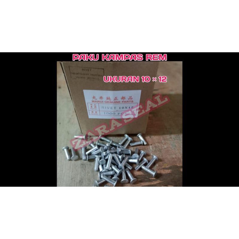 PAKU KAMPAS REM UKURAN 10×12/PAKU RIVET