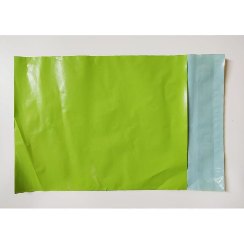 PLASTIK PACKING POLYMAILER ±100PCS 15x23CM HIJAU SEMI GLOSSY PLASTIK POLYMAILER HIJAU