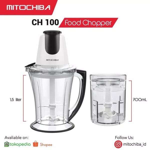 Chopper Mitochiba CH100 / Alat Penggiling Daging (PENGIRIMAN KHUSUS JNT/JNE)