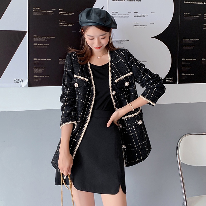 KARAKOREA 5538 Tweed Korean Premium Blazer/Cardigan/Outwear/Outer