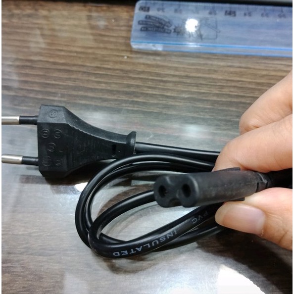 Elektronik Kabel Power Printer Tape Dengan Lubang 2 Power Cable