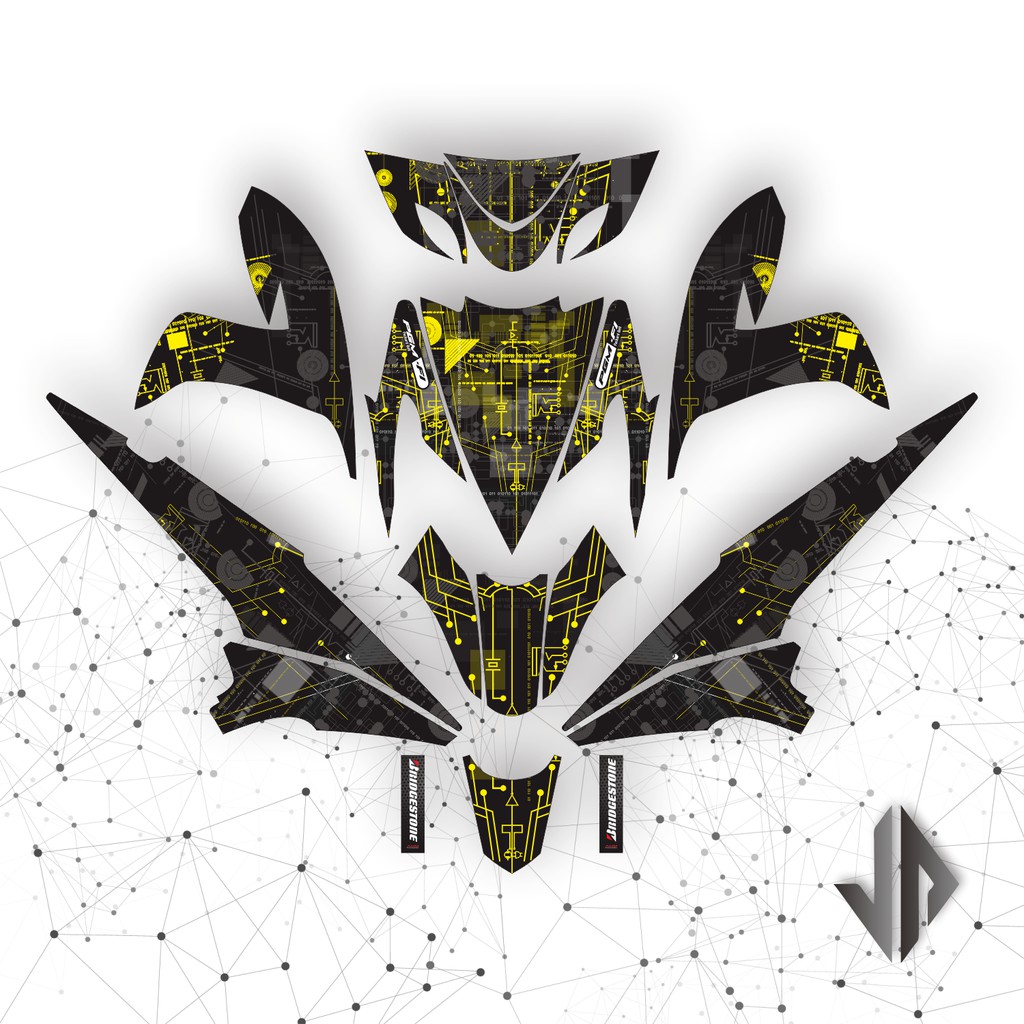 Decal Sticker / Stiker Xeon 125 Karbu 3