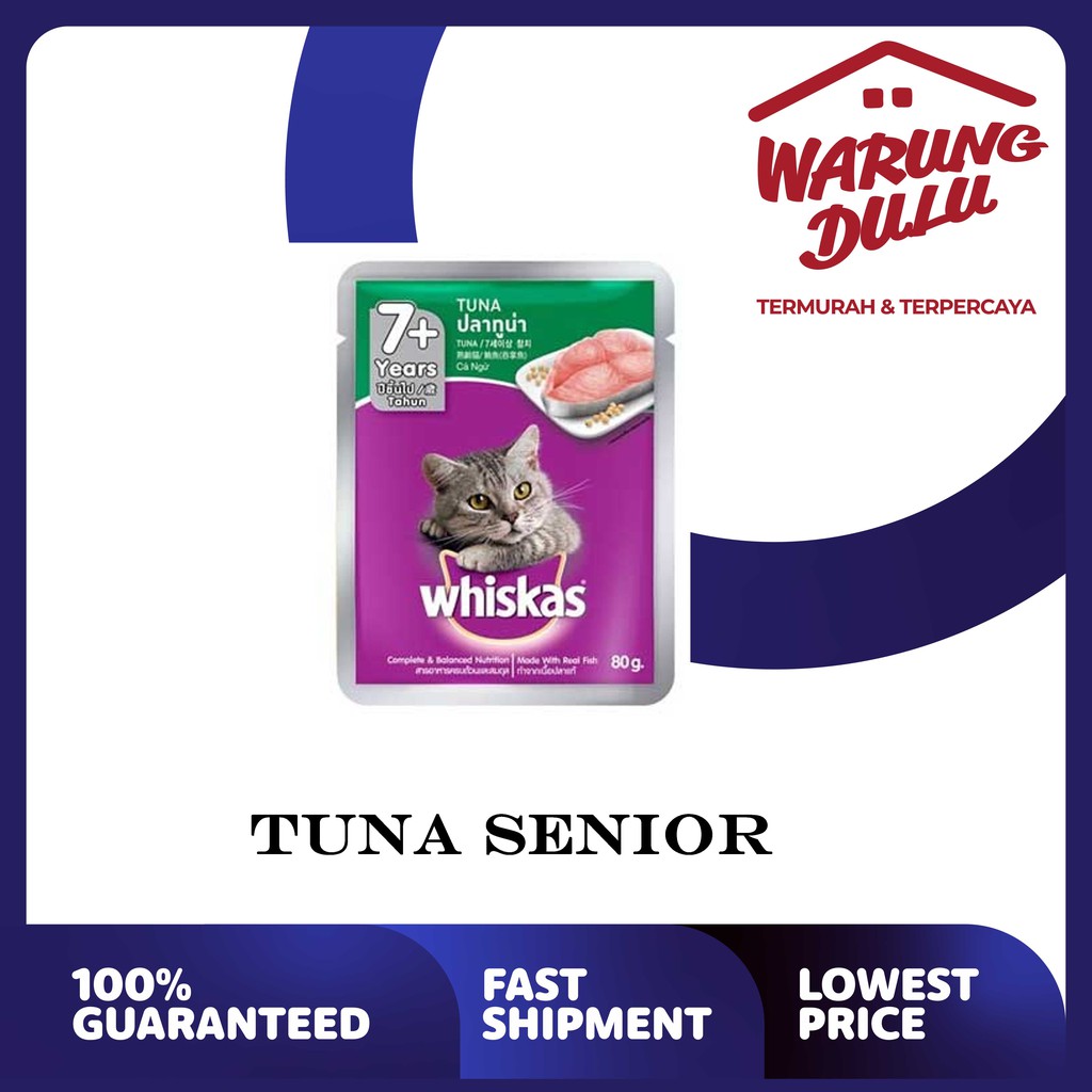 WHISKAS POUCH TUNA SENIOR 7+ YEARS