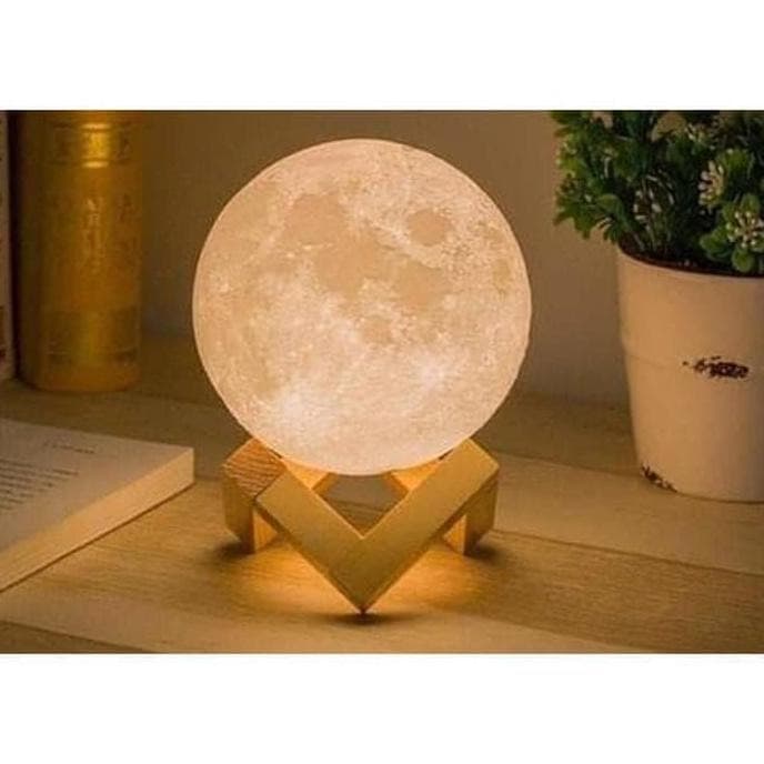 Moon Lamp / Lampu Bulan 15CM 16 warna RGB + Remote