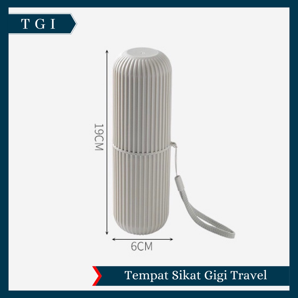 TGI - KOTAK SIKAT GIGI ODOL TRAVEL PORTABLE | TEMPAT SIKAT GIGI TRAVEL TABUNG PASTA ODOL POLOS TRAVELING TEMPAT SERBAGUNA | BIG TOOTHBRUSH CASE