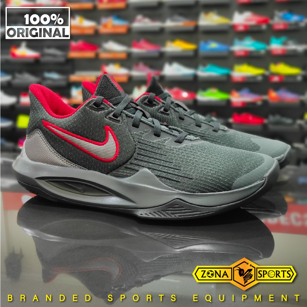 Sepatu Basket Nike Precision V CW3403 007 Anthracite/Mtlc Dark Grey