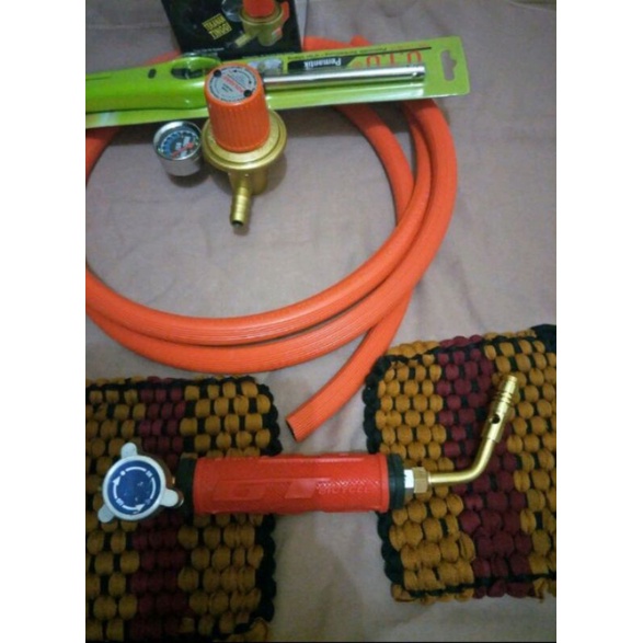 Kepala las gas lpg, Solder Las Solder BBQ atau Gas torch bahan bakar gas elpiji, alat bakar alat las