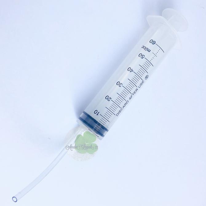 Suntikan 50 cc + selang Syringe 50 ml baru tinta parfum essence warna