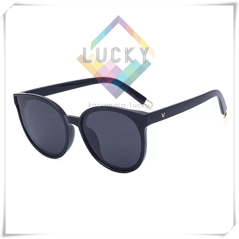 LUCKY Kacamata Hitam Korean Fashion  Wanita/Pria Sunglassess unisex