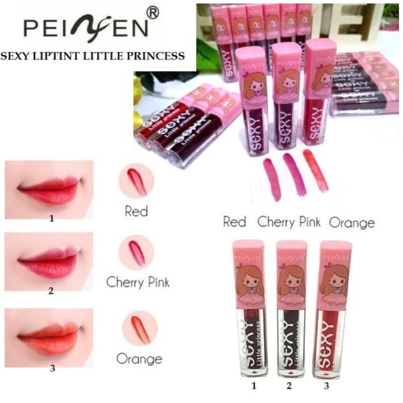 Liptint Korea SEXY Little Princess Peiyen Liptint ORIGINAL / Lipstik Lipcream Lip Tint lipgloss Lip Oil / Lipstick Make Up Kosmetik Wanita Anak Sekolah Pelembab Bibir Pemerah Bibir Pink Alami Mengobati Bibir Hitam Bibir Pecah Pecah