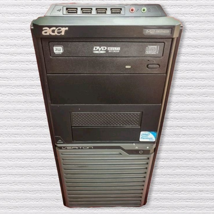 ACER VERITON M257 /CORE 2 DUO /RAM 2GB /HDD 160GB /DVD /LAYAR 17IN MEREK RANDOM /KEY MS /KOMPLIT KABEL