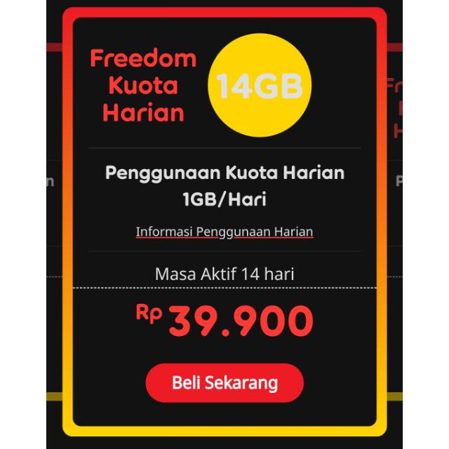 Kuota Indosat FREEDOM 14GB/14HARI